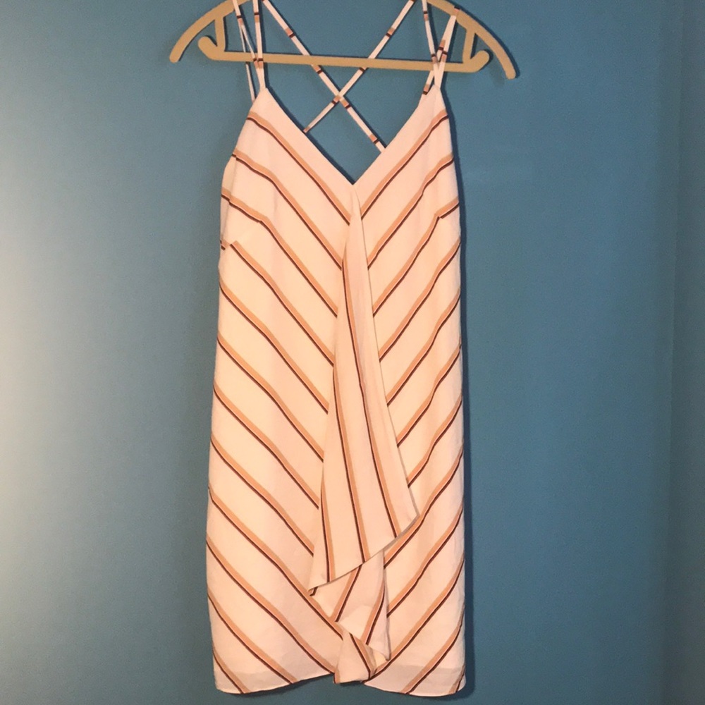 Striped White Dress